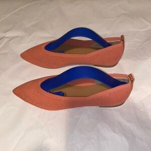 NWOB EVERLANE The 40 Hour Flats In Coral Sz 9 Women’s